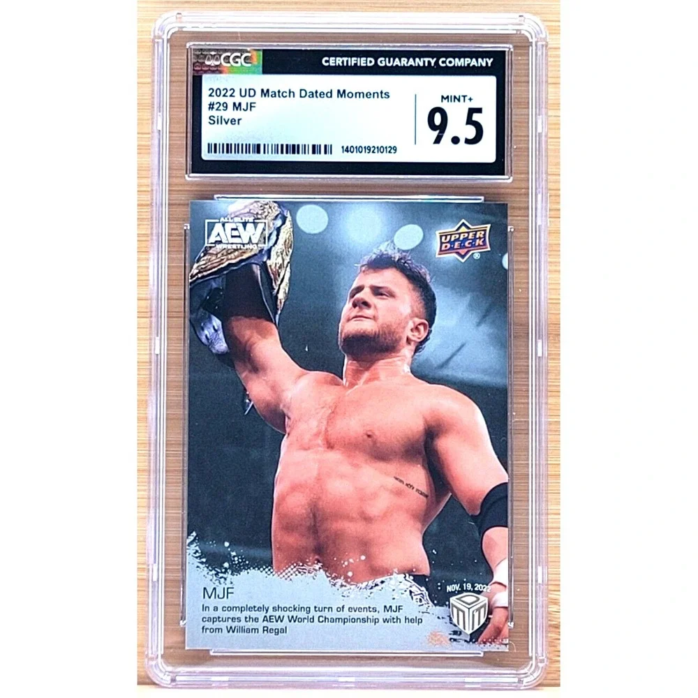 2022 UPPER DECK AEW MATCH DATED MOMENTS MJF SILVER CGC 9.5‎ WWE AEW